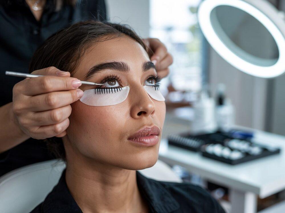 zabieg przedłużania rzęs