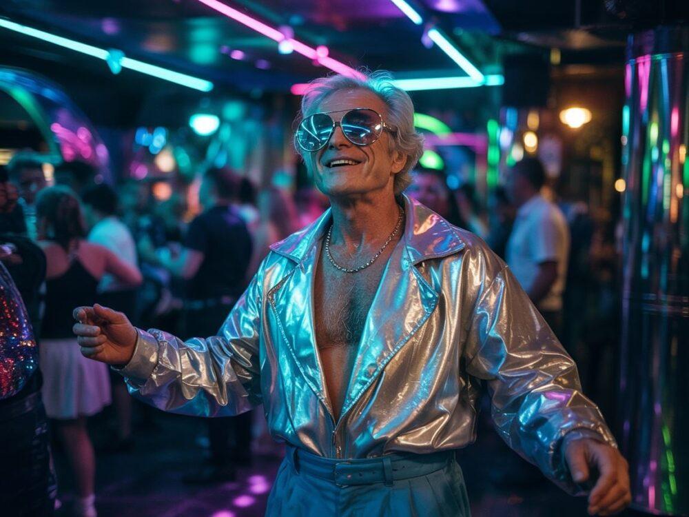 złote łańcuchy i okulary