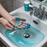 zmywanie farby z palców